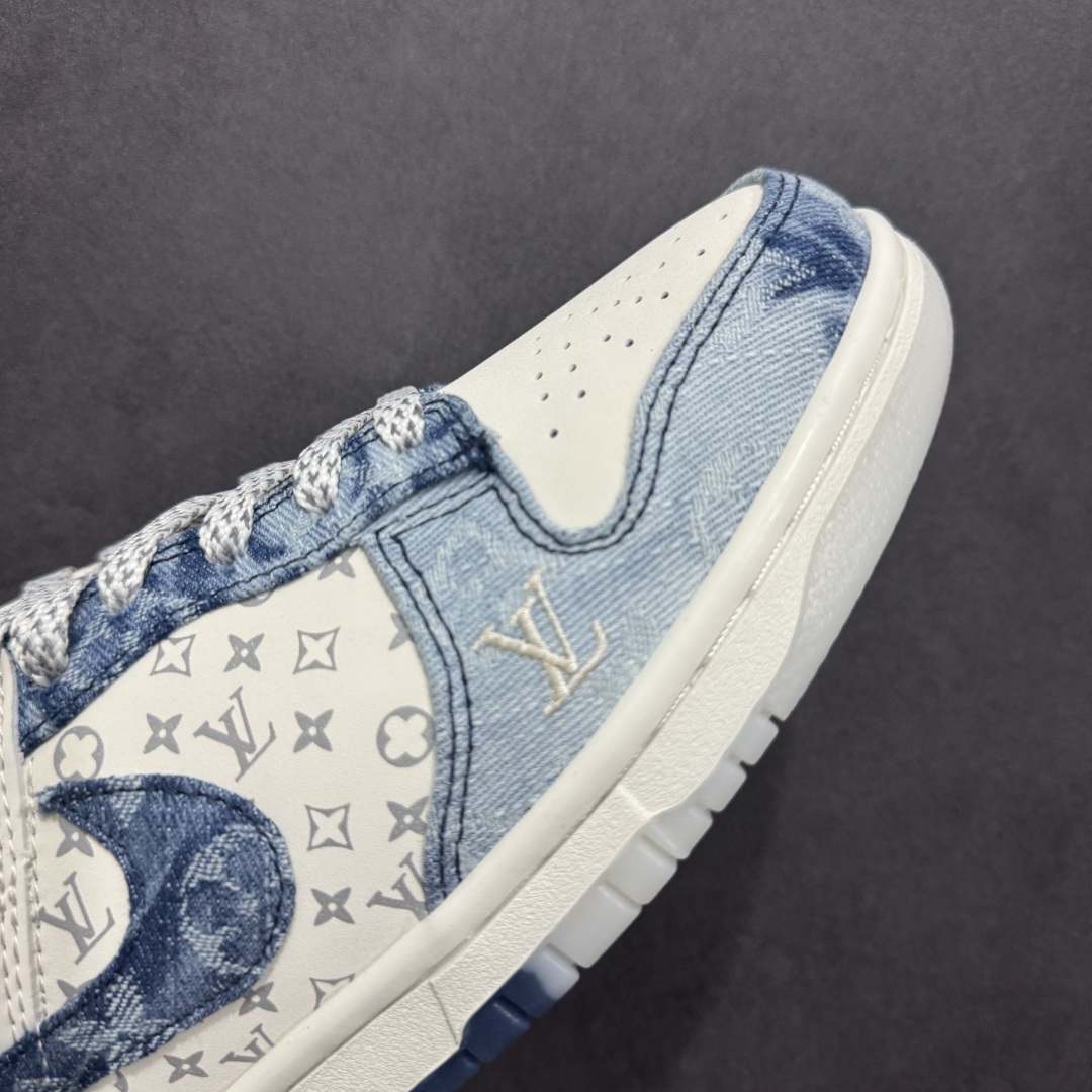  
【定制版】Nike SB Dunk Low LV联名v蓝牛仔 周年高端定制 低帮休闲板鞋 CH831