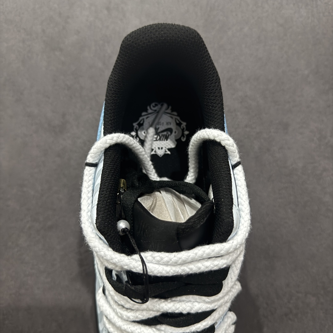260  【定制版】Nike Air Force 1 Low 07 霜凛 射影 清冷 扇子 图腾喷绘 蓝黑  ZH0316-065