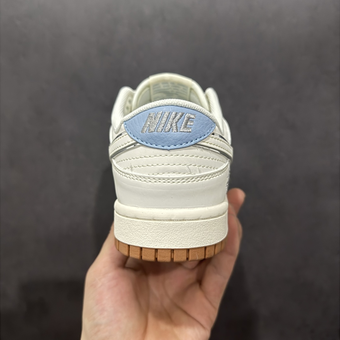  
【定制版】Nike SB Dunk Low 斯图西联名 白蓝生胶 周年高端定制 低帮休闲板鞋 ZH2