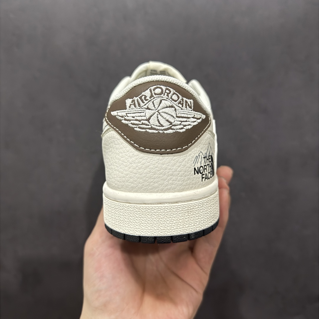 280  【定制版】Travis Scott x Fragment Design x Air Jordan 1 Low OG SP AJ1 乔1 北面联名 米棕雪山 低帮文化休闲板鞋 XS6089-512