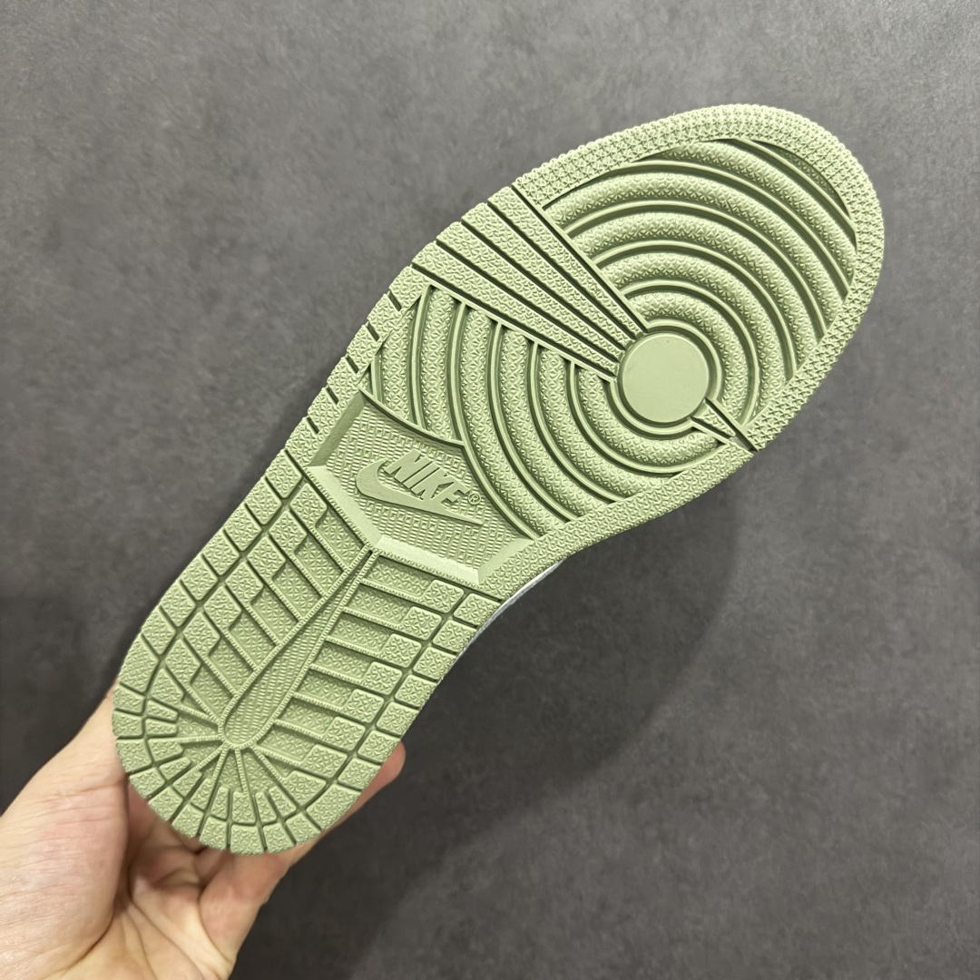 280  【定制版】Travis Scott x Fragment Design x Air Jordan 1 Low OG SP AJ1 乔1 MLB联名 米绿网纹勾 低帮文化休闲板鞋 XS2024-017