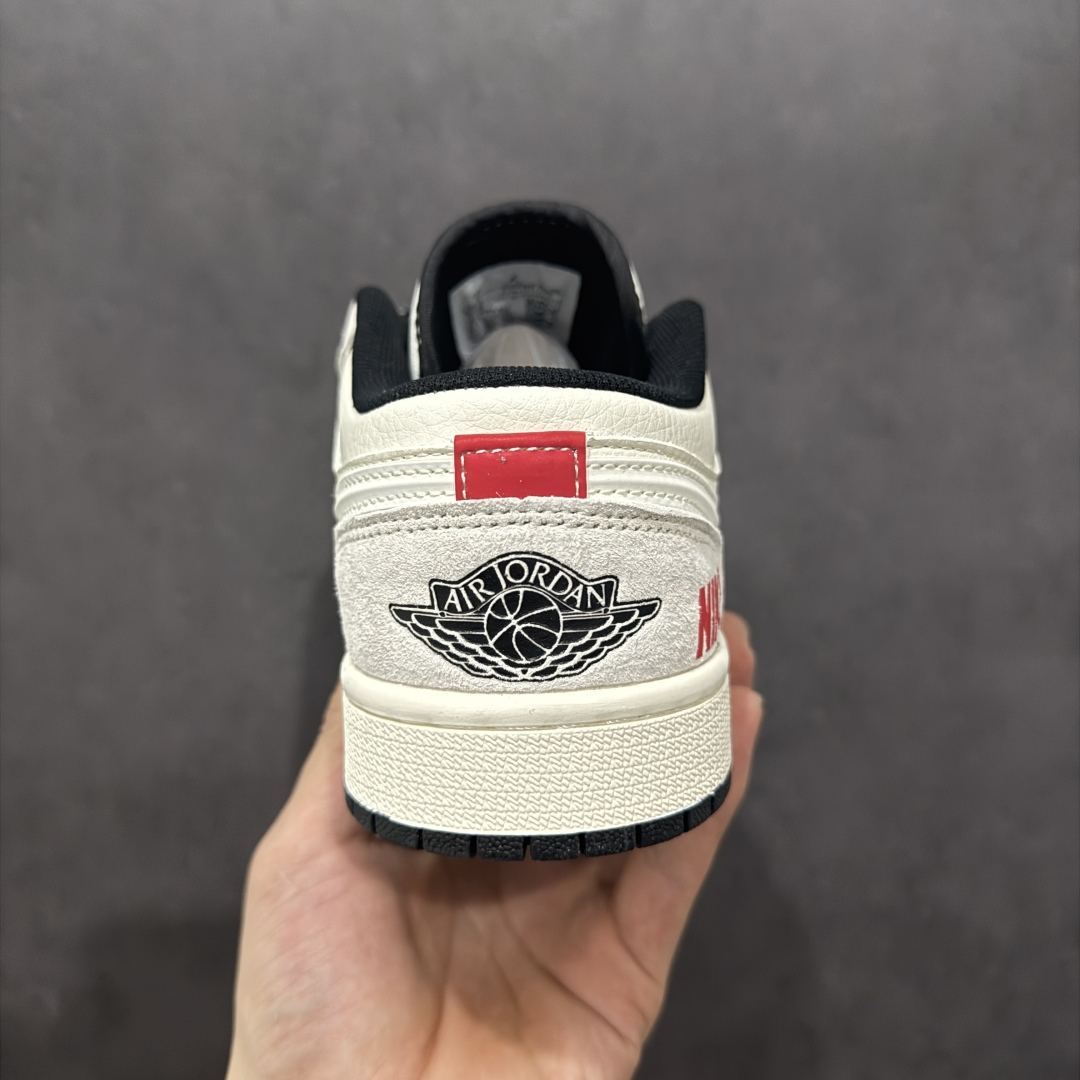 260  【定制版】Air Jordan 1 Retro Low x Supreme 白黑小钩  XS6086-009