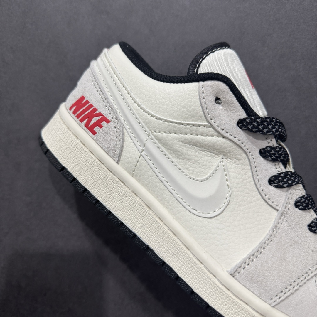 260  【定制版】Air Jordan 1 Retro Low x Supreme 白黑小钩  XS6086-009