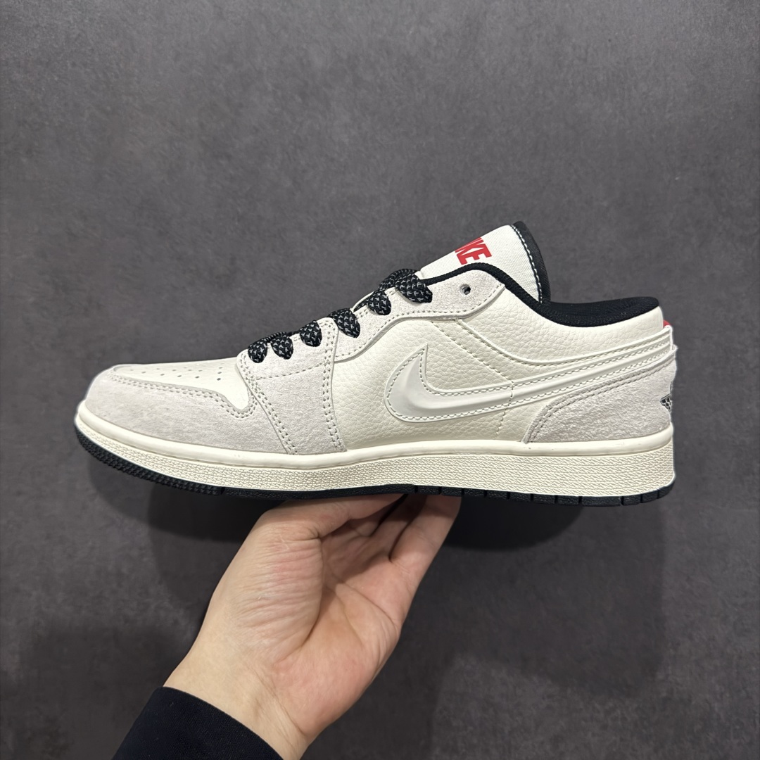 260  【定制版】Air Jordan 1 Retro Low x Supreme 白黑小钩  XS6086-009