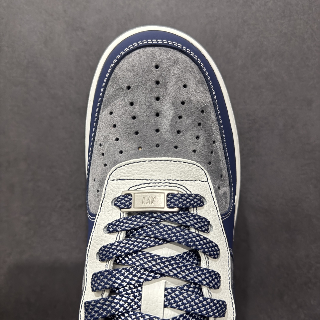260  Nike Air Force 1 '07 Low 暴力熊联名——— 三钩深蓝灰印花 高端定制 低帮休闲板鞋  KY8899-104