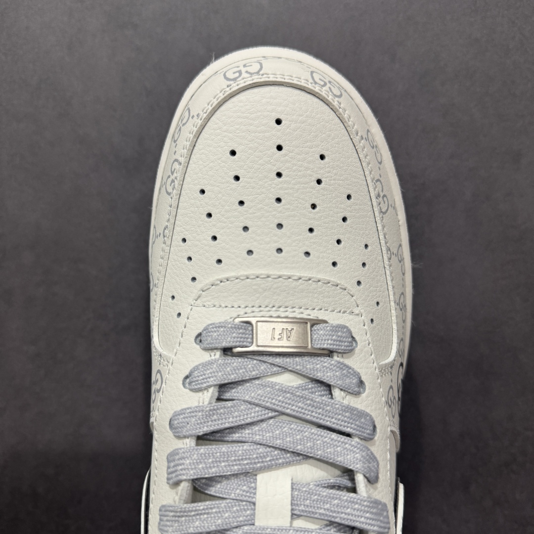 260  Nike Air Force 1 '07 Low 古驰联名---白灰印花 高端定制 低帮休闲板鞋  KY8899-106
