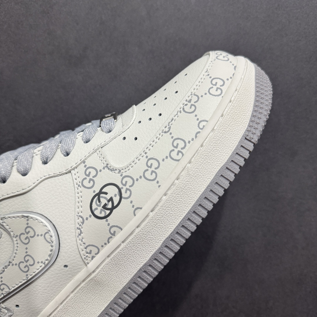260  Nike Air Force 1 '07 Low 古驰联名---白灰印花 高端定制 低帮休闲板鞋  KY8899-106