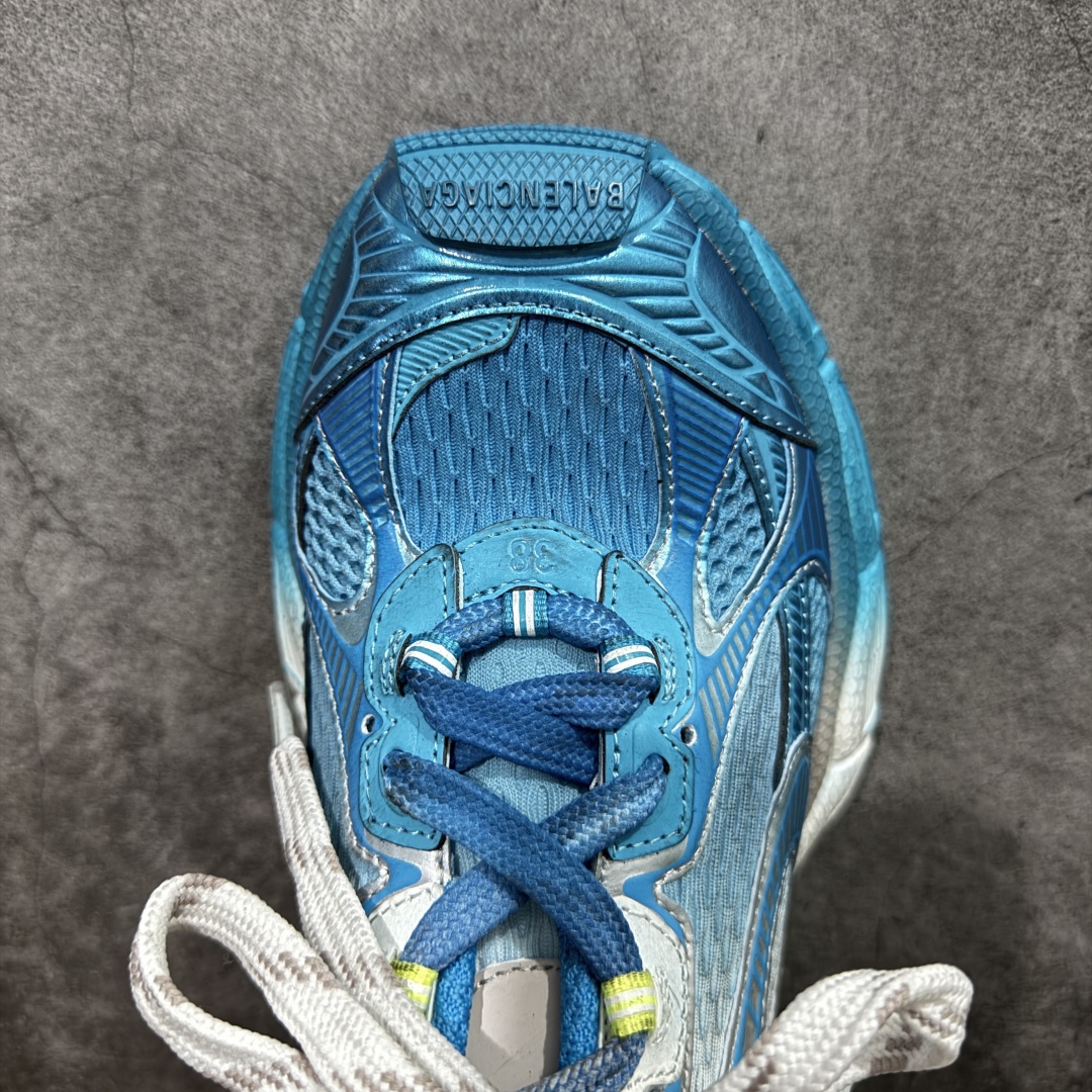 图片[5]-【XA版本】BALENCIAGA 3XL Sneakers 巴黎世家十代网布系带低帮走秀复古老爹鞋 全套原纸板楦头开发 最原汁原味的灵魂版型 全鞋荧光划线卡点 胶水把控整洁度追求极致完美 每一双都是工艺品 多重QC质检 超越公司货的品控标准 实实在在的免检产品 原盒原配 正确字体电绣 粗细、位置、大小正确 侧边TPU 透气孔匹配意产原版 正确分离大底 TPU软底 原版一致大底LOGO 立体感十足 原厂皮料水洗做旧 采购原厂网纱 不含皮革 网布材料和聚氨酯 磨损效果 鞋头边缘和后帮 Balenciaga 徽标 鞋面和后跟凸印尺码 鞋舌 3XL 橡胶品牌标识和反光细节 鞋帮拉袢和鞋舌拉祥 配反光细节 备用鞋带在鞋履前侧 可在穿着前取下 便于不同造型搭配 偏大一码 尺码：35-46-选品中心