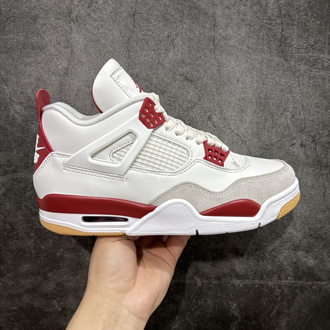 
【莞产版】Nike SB x Air Jordan 4 Retro Varsity Red 白红联名款