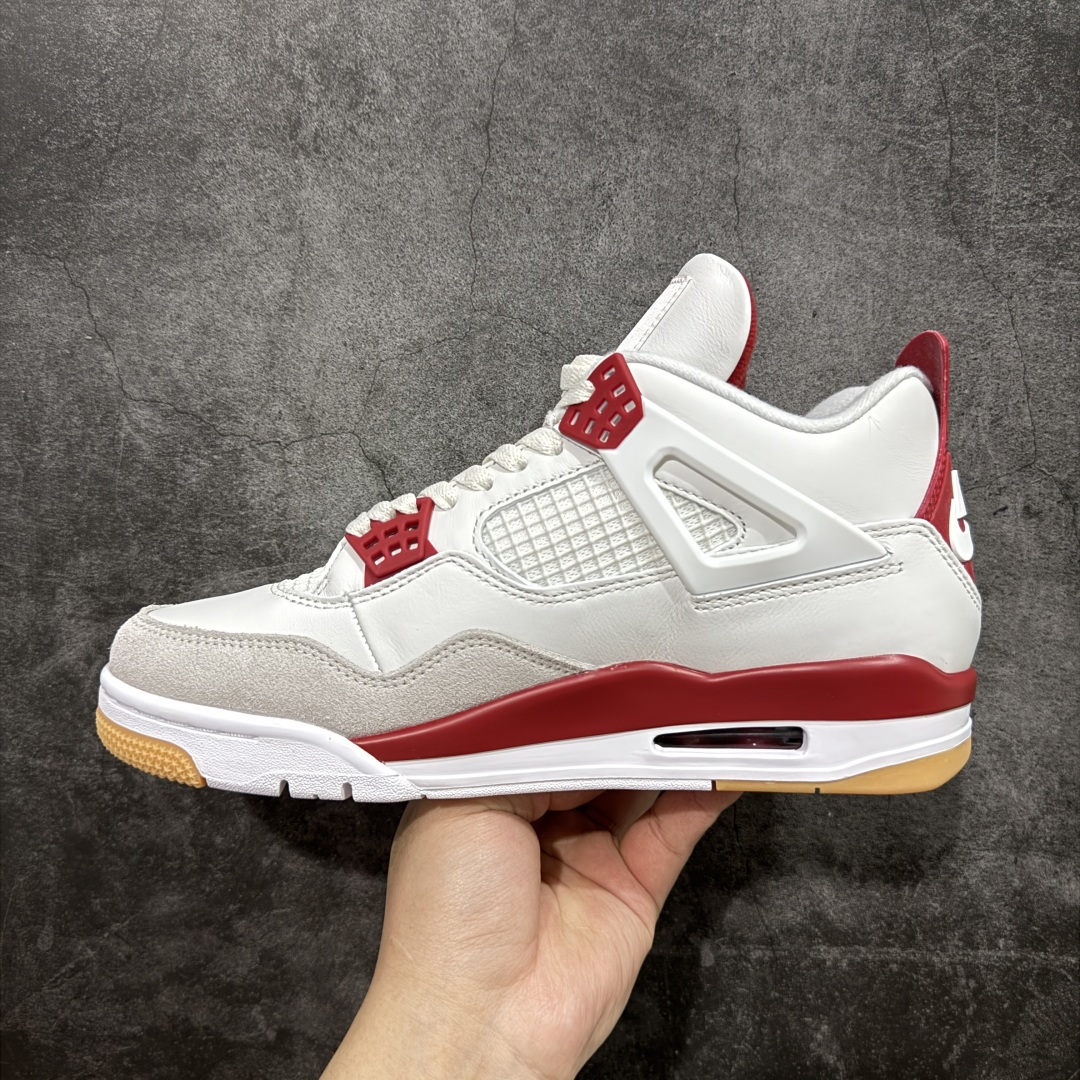 
【莞产版】Nike SB x Air Jordan 4 Retro Varsity Red 白红联名款