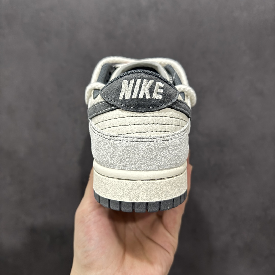 300  【定制版】Nike SB Dunk Low Sup系列 绑带猪八灰勾 周年高端定制 低帮休闲板鞋 YX5066-217
