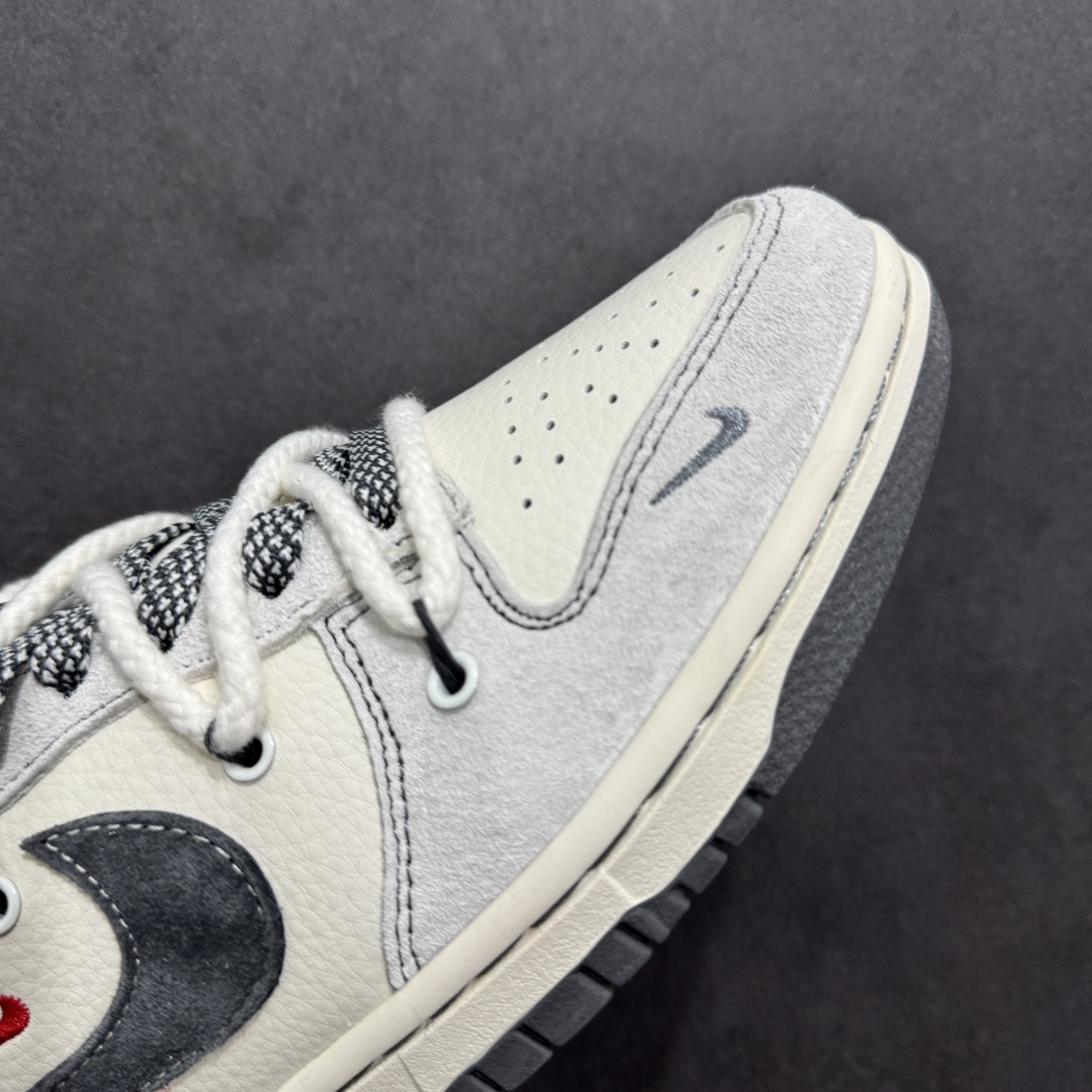 300  【定制版】Nike SB Dunk Low Sup系列 绑带猪八灰勾 周年高端定制 低帮休闲板鞋 YX5066-217
