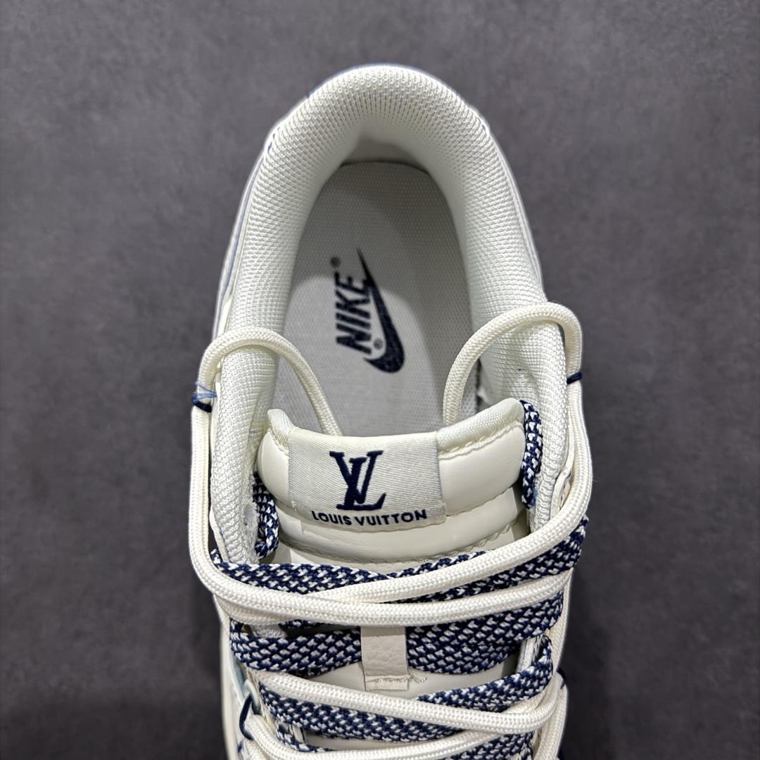 300  【定制版】Nike SB Dunk Low LV系列 绑带油画白勾 周年高端定制 低帮休闲板鞋 DM6868-077