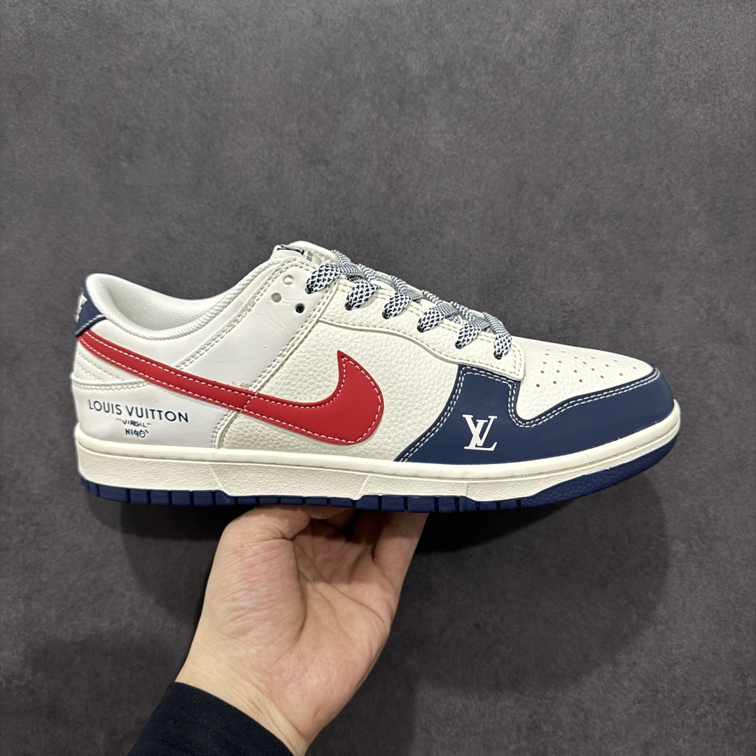 280  【定制版】Nike SB Dunk Low LV联名 米蓝红勾 低帮休闲板鞋 JJ2508-563