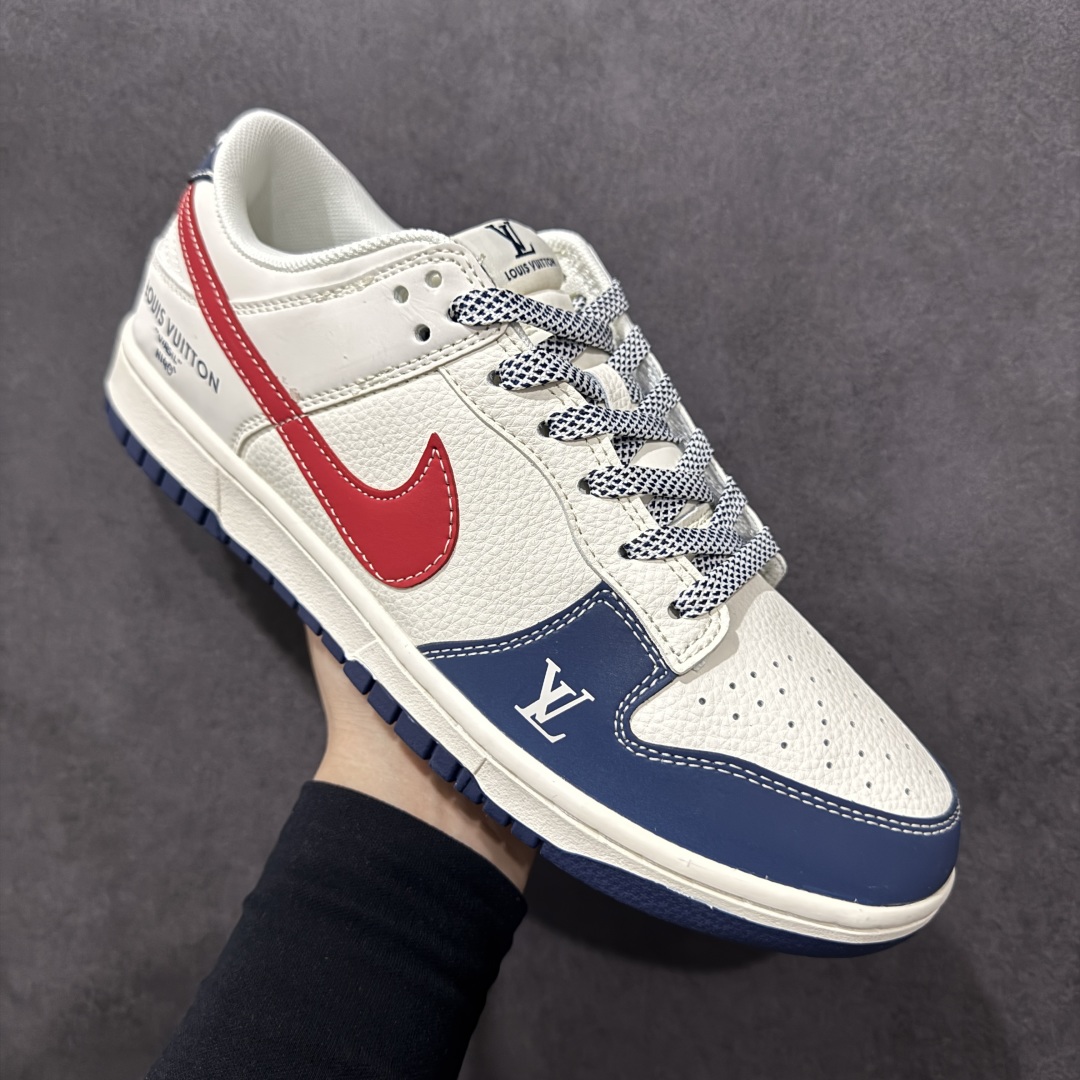 280  【定制版】Nike SB Dunk Low LV联名 米蓝红勾 低帮休闲板鞋 JJ2508-563