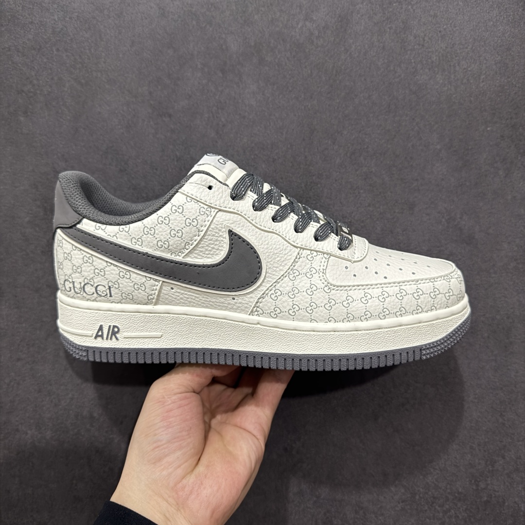 260  【定制版】Nike Air Force 1'07 Low 古驰联名 经典灰花纹 空军一号低帮休闲板鞋 CS5288-003