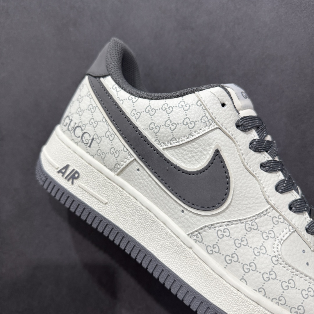 260  【定制版】Nike Air Force 1'07 Low 古驰联名 经典灰花纹 空军一号低帮休闲板鞋 CS5288-003