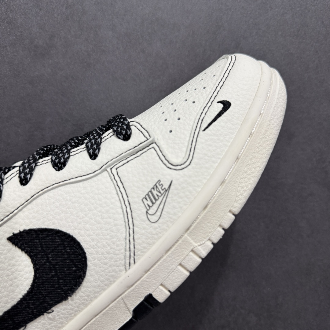 图片[5]-【定制版】Nike SB Dunk Low 斯图西联名 双拼黑布勾 周年高端定制 低帮休闲板鞋 ZH2598-266  #定制鞋盒 大厂纯原品质出货 超高清洁度 皮料切割干净无任何毛边 细节完美   尺码：36 36.5 37.5 38 36.5 39 40 40.5 41 42 42.5 43 44 44.5 45-选品中心