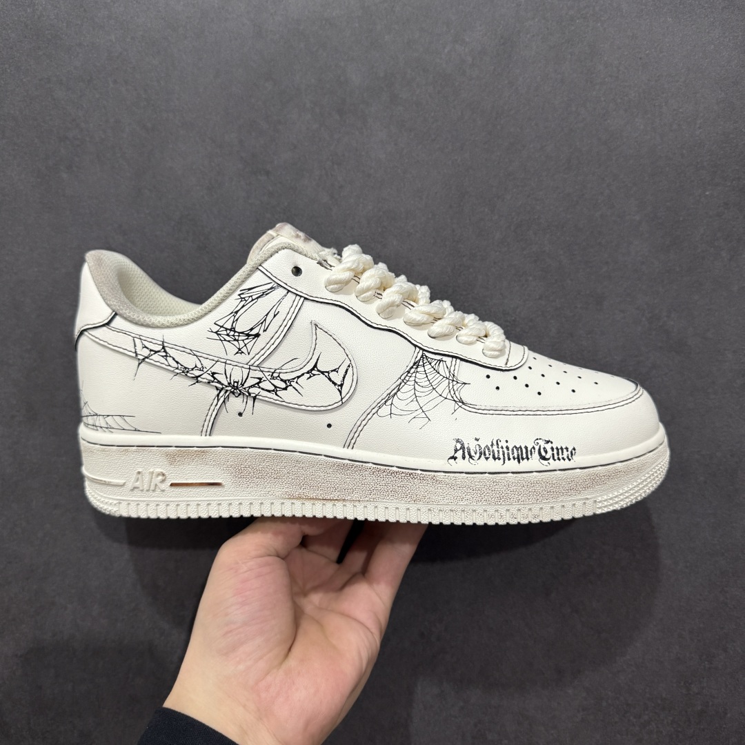 260  【定制版】Nike Air Force 1'07 Low 古宅蛛网 空军一号低帮休闲板鞋 315221-333