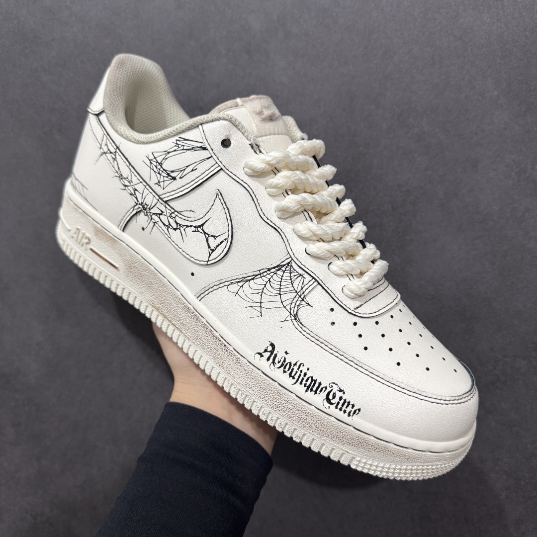 260  【定制版】Nike Air Force 1'07 Low 古宅蛛网 空军一号低帮休闲板鞋 315221-333