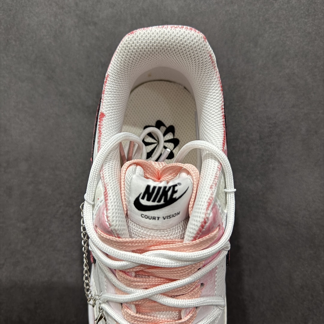 280  【定制版】NK Court Vision 1 Low“幸福角” 手绘涂鸦定制板鞋  DH2987-213