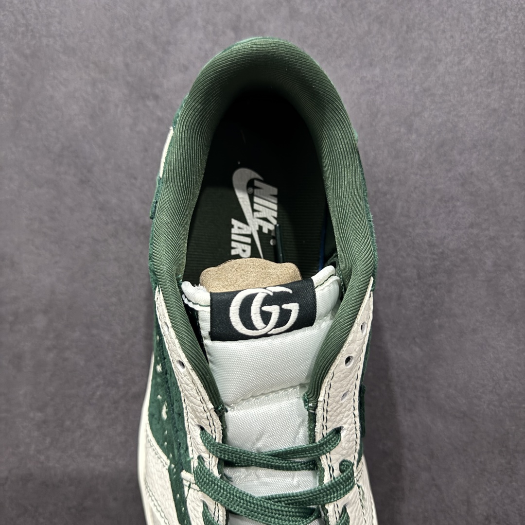 280   【定制版】Travis Scott x Nike Air Jordan 1 Low x GUCCI x Supreme Air Jordan 1 Low 反转白绿小钩倒钩  XS2024-008