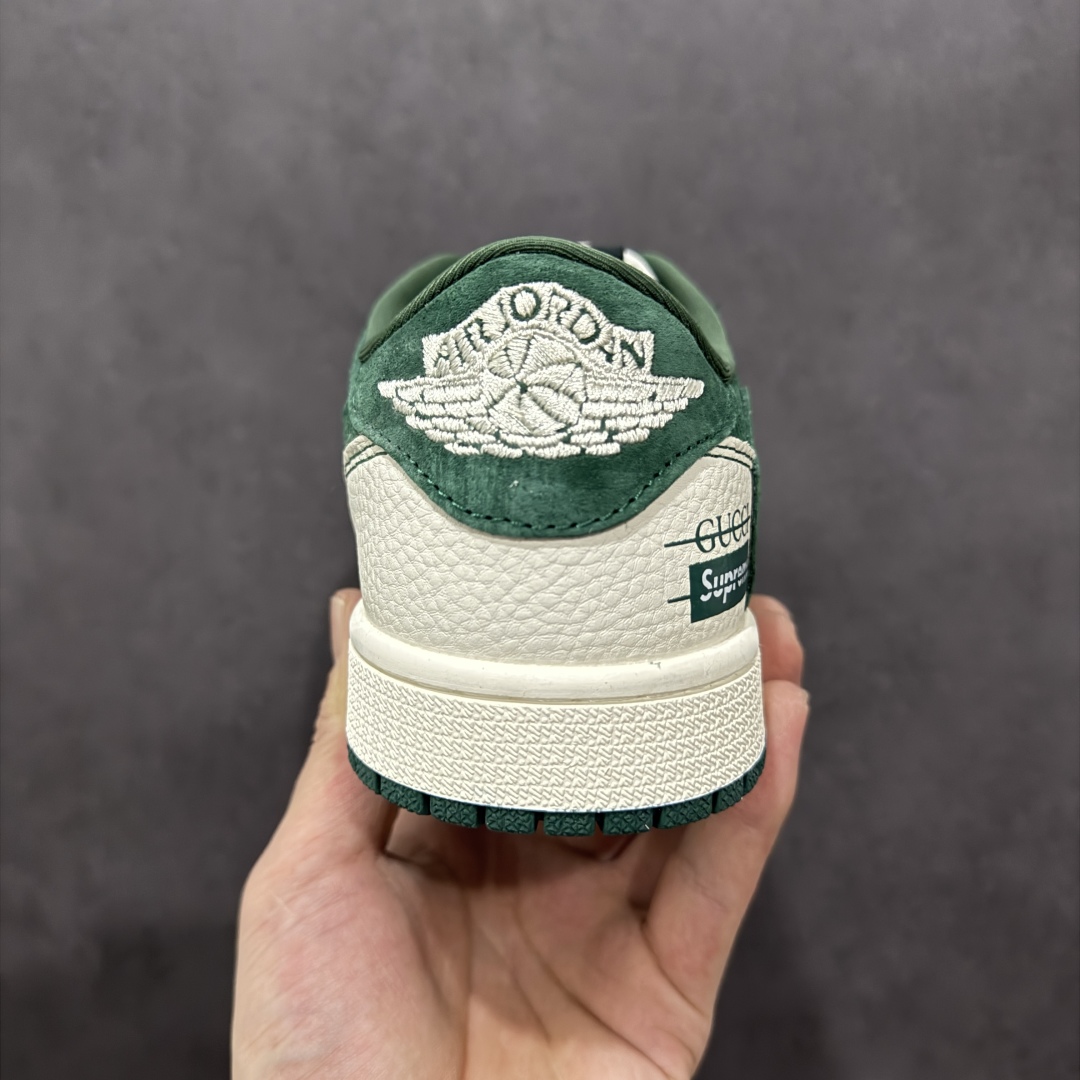 280   【定制版】Travis Scott x Nike Air Jordan 1 Low x GUCCI x Supreme Air Jordan 1 Low 反转白绿小钩倒钩  XS2024-008