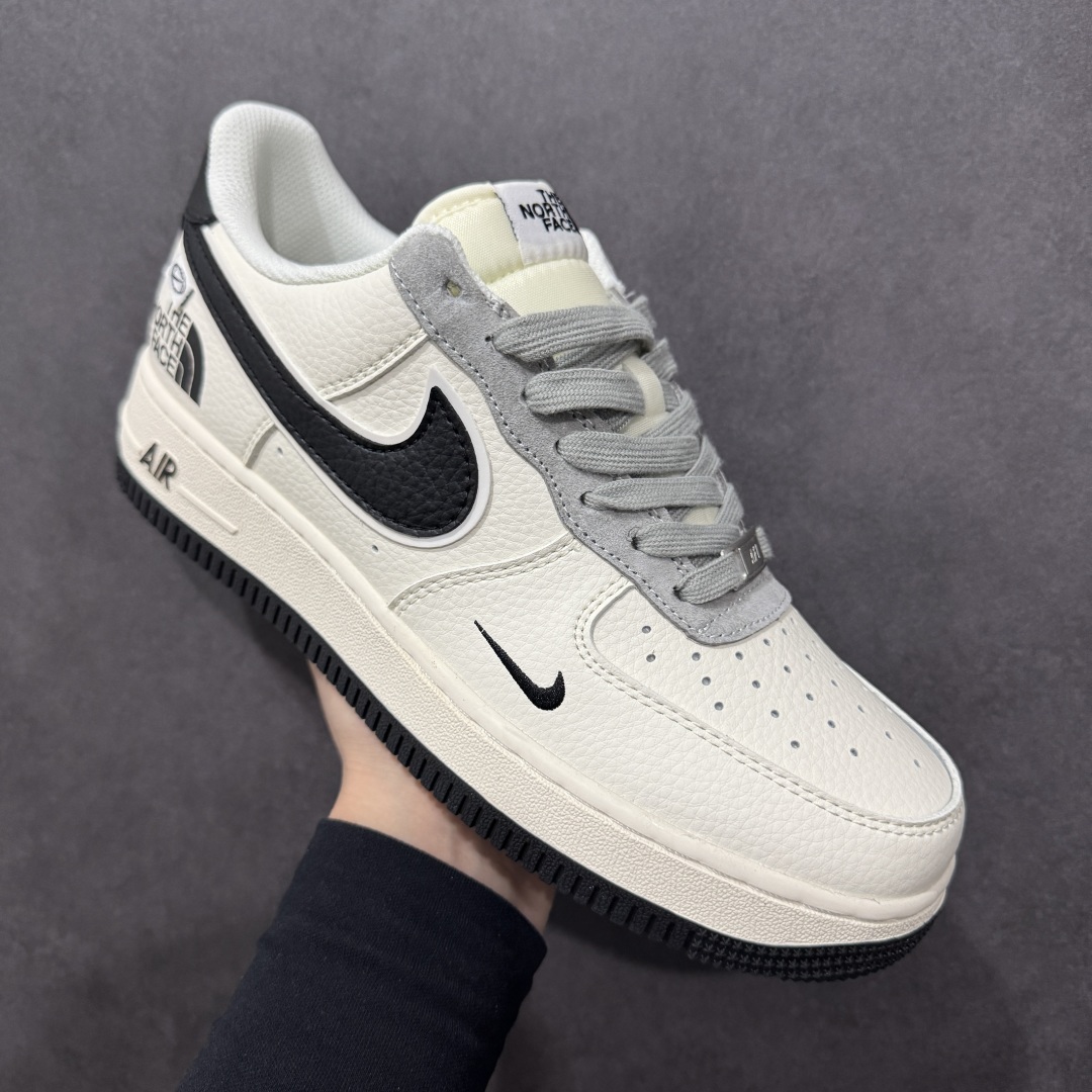 260  【定制版】Nike Air Force 1'07 Low 北面联名 米黑小勾 空军一号低帮休闲板鞋 XZ6188-190