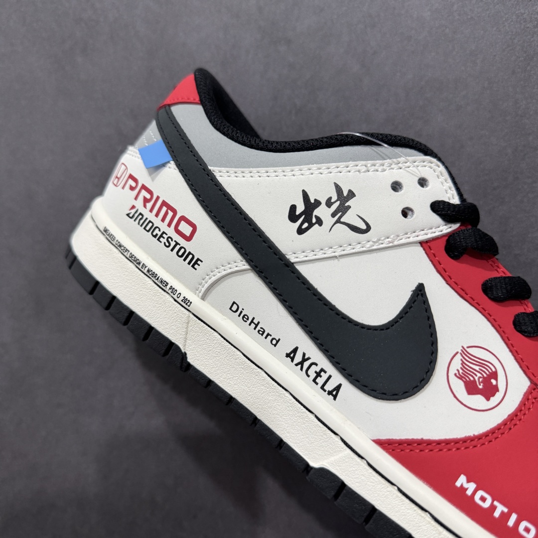 【定制版】Nike SB Dunk Low 联名配色 机车白红 周年高端定制 低帮休闲板鞋 MU0232-367