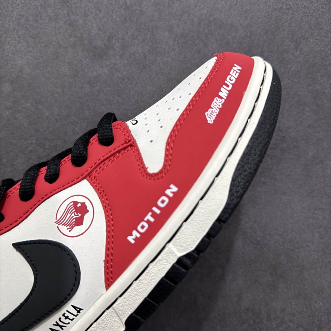 【定制版】Nike SB Dunk Low 联名配色 机车白红 周年高端定制 低帮休闲板鞋 MU0232-367