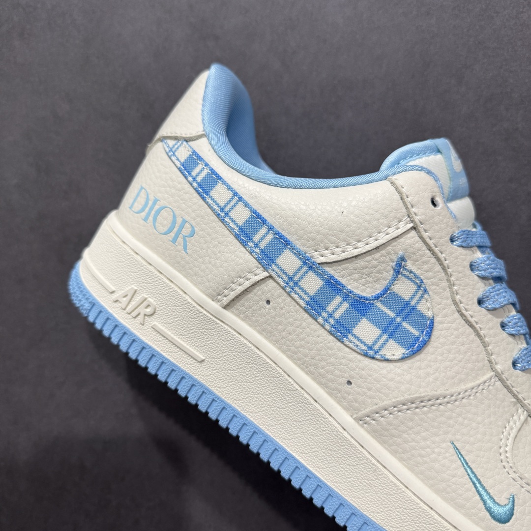 【定制版】Nike Air Force 1'07 Low 迪奥联名 米蓝方格 空军一号低帮休闲板鞋 KK1988-072