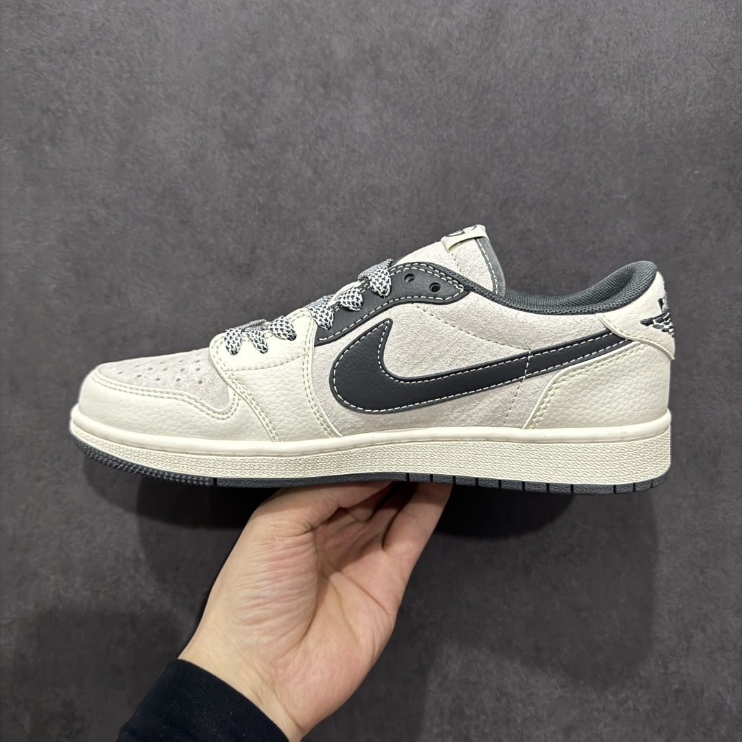 260  【定制版】Travis Scott x Nike Air Jordan 1 Low x GUCCI Air Jordan 1 Low 反转白灰小钩满天星倒钩 XS3086-012