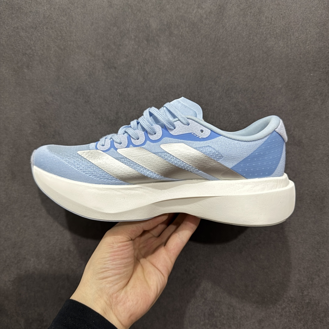 图片[2]-【公司级】Adidas Adizero Evo SL 阿迪超轻透气缓震跑鞋  整体外观造型与adiZero Adios Pro EVO 1非常相似 中底配置方面搭载全掌Lightstrike Pro 鞋面采用透气网面示人 契合日常训练鞋的定位 更加耐用 外底给到了马牌橡胶 及上代竞速旗舰adidas Adizero Adios Pro 3区域分布 货号： JS4453  尺码：36 36.5 37 38 38.5 39 40 40.5 41 42 42.5 43 44 44.5 45-选品中心