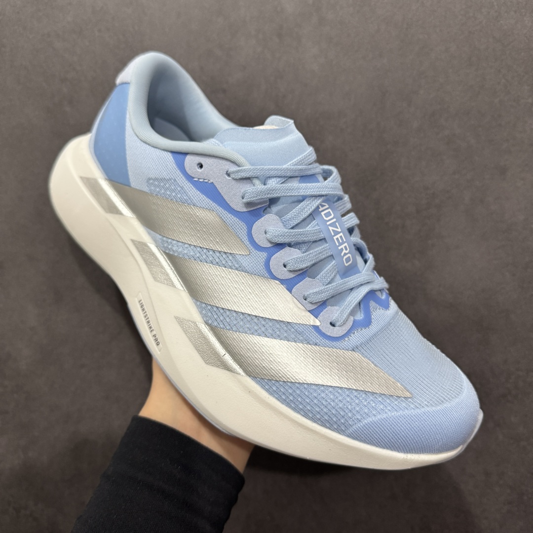 图片[3]-【公司级】Adidas Adizero Evo SL 阿迪超轻透气缓震跑鞋  整体外观造型与adiZero Adios Pro EVO 1非常相似 中底配置方面搭载全掌Lightstrike Pro 鞋面采用透气网面示人 契合日常训练鞋的定位 更加耐用 外底给到了马牌橡胶 及上代竞速旗舰adidas Adizero Adios Pro 3区域分布 货号： JS4453  尺码：36 36.5 37 38 38.5 39 40 40.5 41 42 42.5 43 44 44.5 45-选品中心