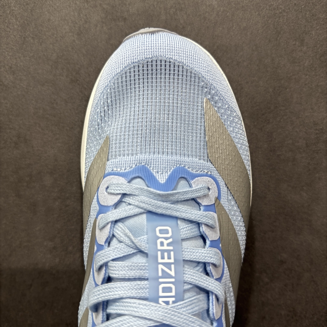 图片[8]-【公司级】Adidas Adizero Evo SL 阿迪超轻透气缓震跑鞋  整体外观造型与adiZero Adios Pro EVO 1非常相似 中底配置方面搭载全掌Lightstrike Pro 鞋面采用透气网面示人 契合日常训练鞋的定位 更加耐用 外底给到了马牌橡胶 及上代竞速旗舰adidas Adizero Adios Pro 3区域分布 货号： JS4453  尺码：36 36.5 37 38 38.5 39 40 40.5 41 42 42.5 43 44 44.5 45-选品中心