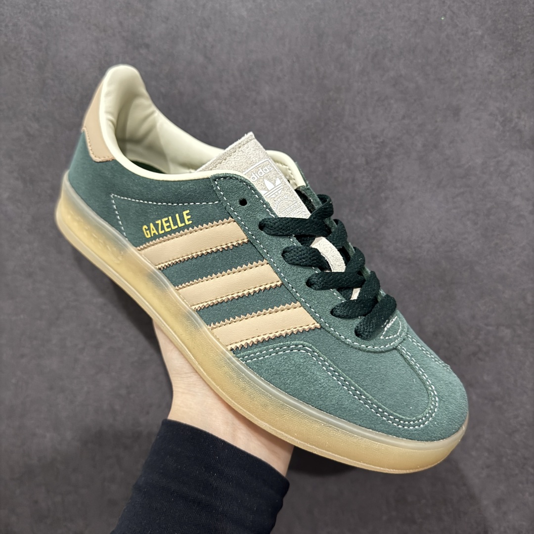 170  【正确版】AD Gazelle Indoor Trainers 羚羊内训系列低帮复古百搭休闲运动德训风板鞋 JH5402