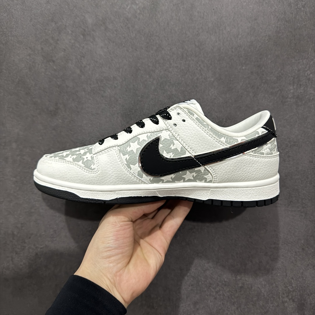 300  【定制版】Nike SB Dunk Low BAPE系列 五角星黑勾 周年高端定制 低帮休闲板鞋 CS1688-104