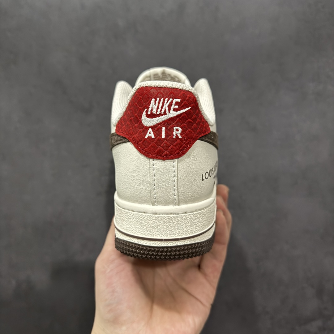 260  【定制版】Nike Air Force 1'07 Low LV联名 米棕红尾 空军一号低帮休闲板鞋 XX3168-129
