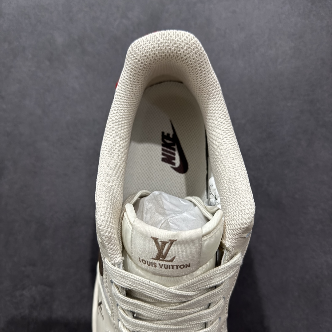 260  【定制版】Nike Air Force 1'07 Low LV联名 米棕红尾 空军一号低帮休闲板鞋 XX3168-129
