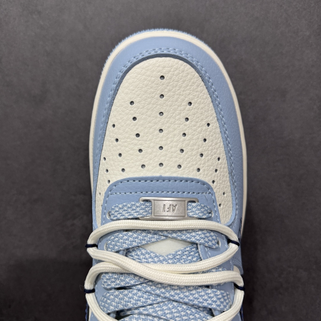 260  【定制版】Nike Air Force 1'07 Low LV联名 大学蓝抽绳 空军一号低帮休闲板鞋 DM6868-059