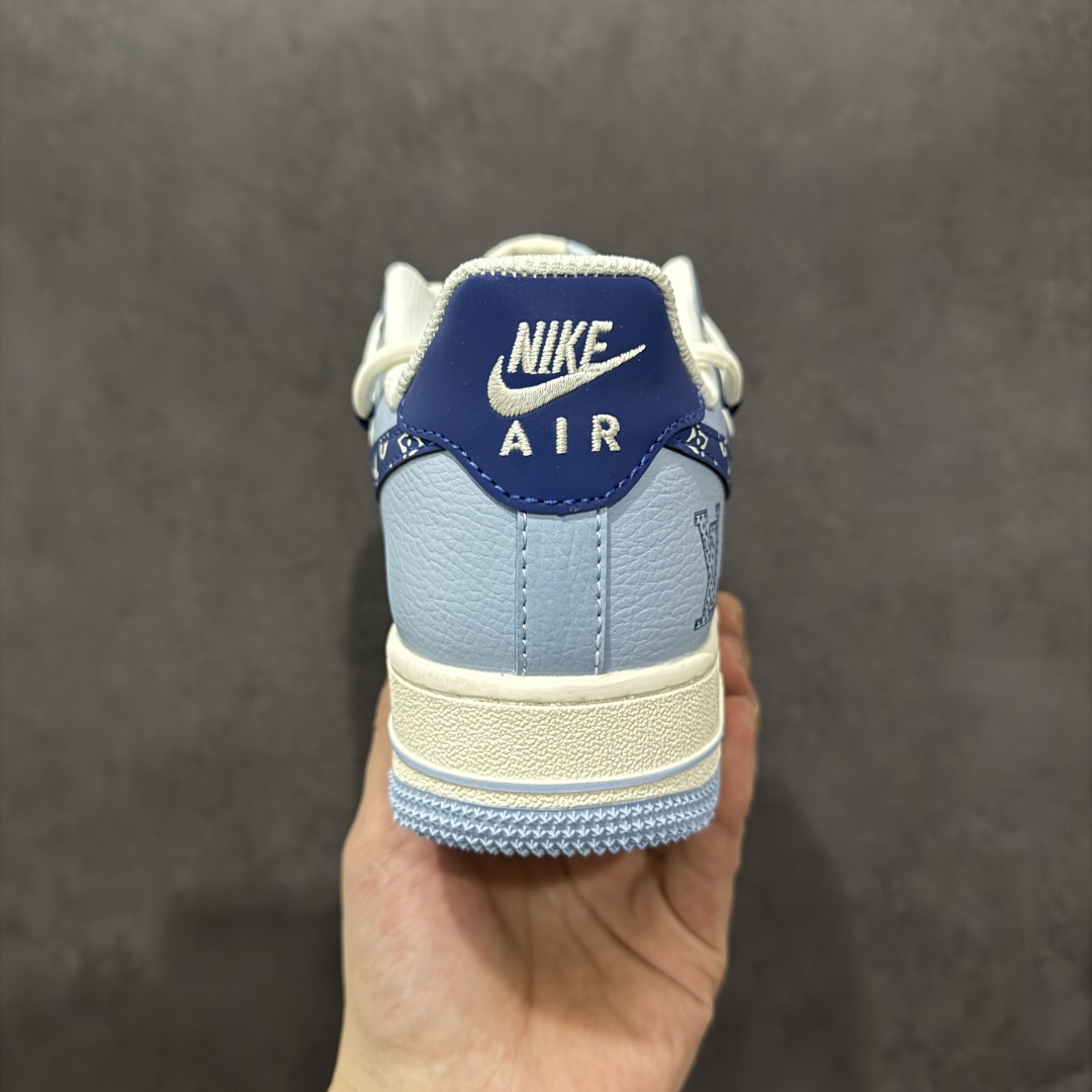 260  【定制版】Nike Air Force 1'07 Low LV联名 大学蓝抽绳 空军一号低帮休闲板鞋 DM6868-059