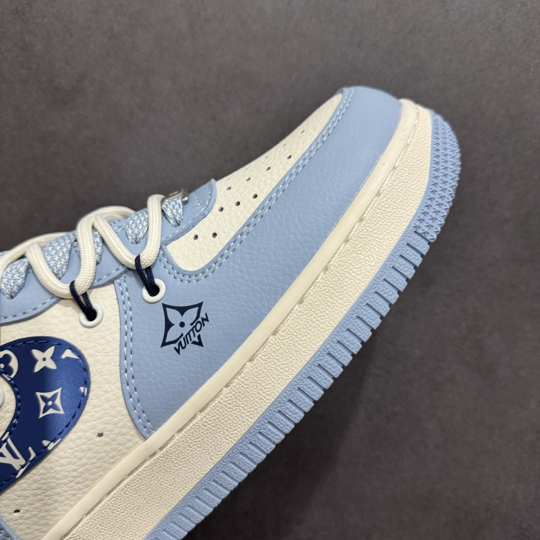 260  【定制版】Nike Air Force 1'07 Low LV联名 大学蓝抽绳 空军一号低帮休闲板鞋 DM6868-059