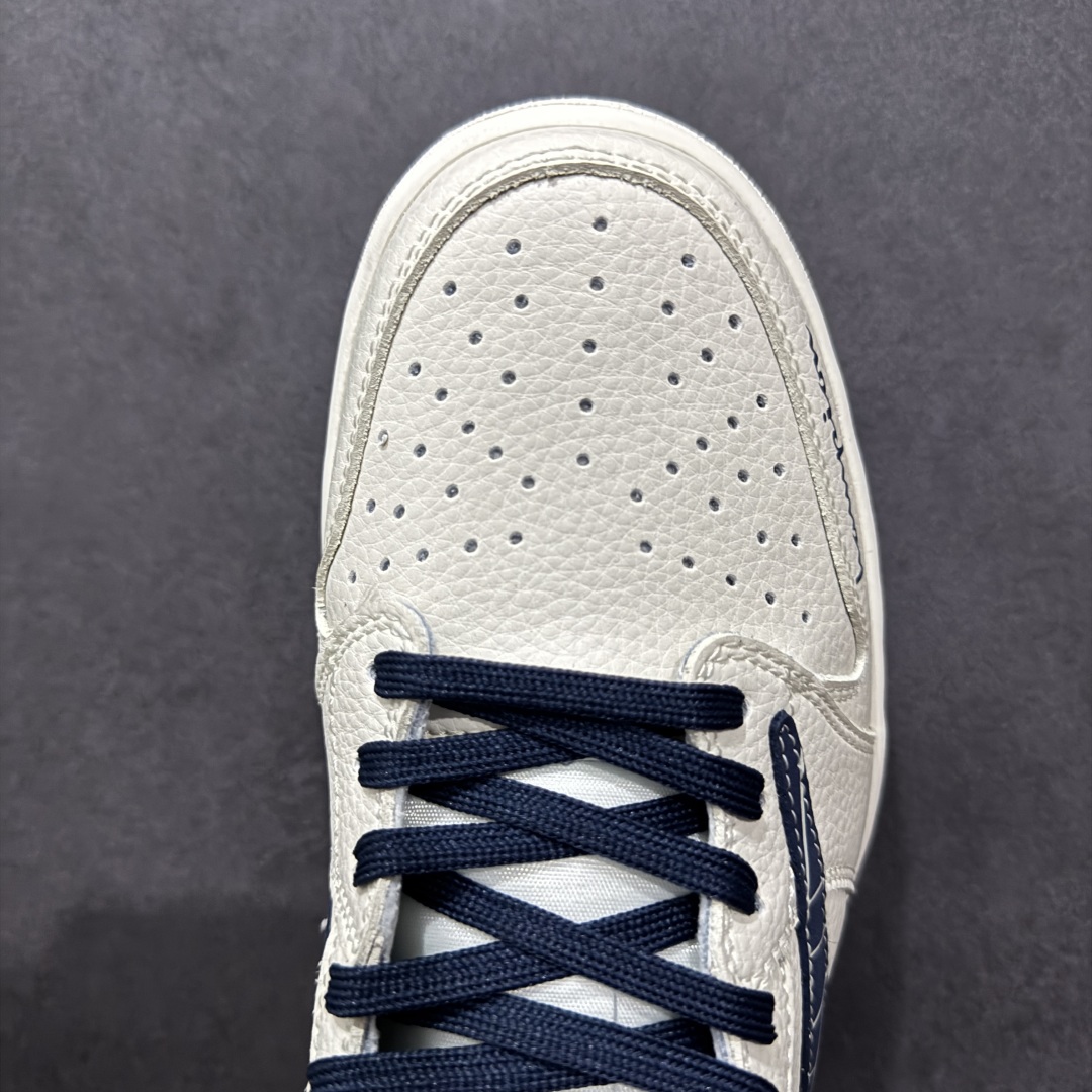 【定制版】Travis Scott x Fragment Design x Air Jordan 1 Low OG SP AJ1 乔1 冠军联名 裂纹勾 低帮文化休闲板鞋 LD2025-015