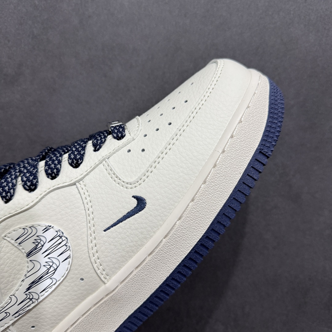260  【定制版】Nike Air Force 1'07 Low 耐克联名 深蓝多小勾 空军一号低帮休闲板鞋 HH7518-047