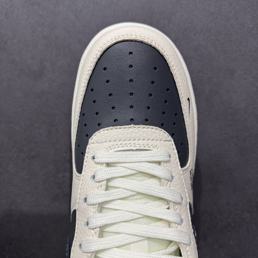 【定制版】Nike Air Force 1'07 Low 斯图西联名 米黑泼墨勾 空军一号低帮休闲板鞋 DF0188-042