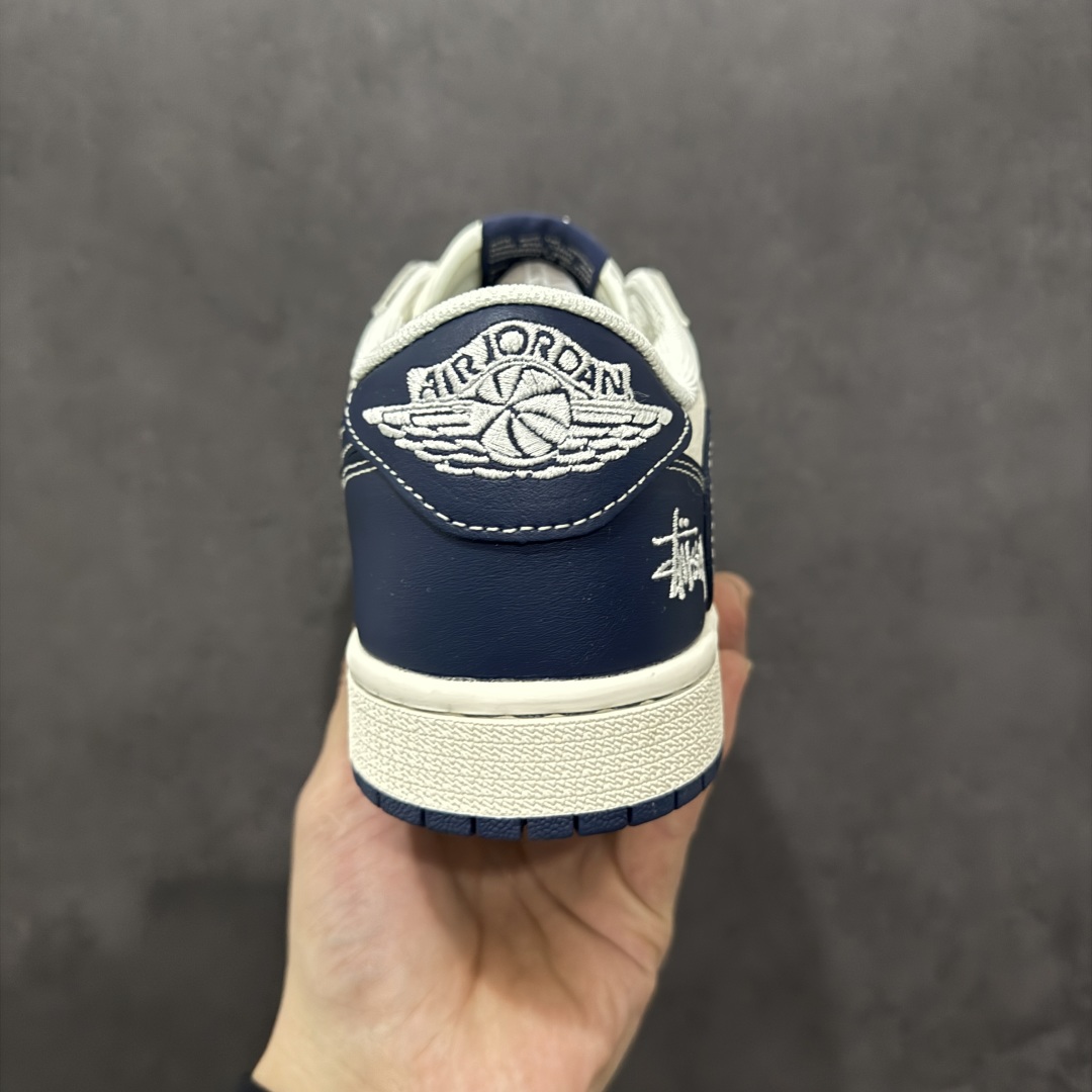 280  【定制版】Travis Scott x Fragment Design x Air Jordan 1 Low OG SP AJ1 乔1 斯图西联名 米蓝花勾 低帮文化休闲板鞋 JJ2508-551
