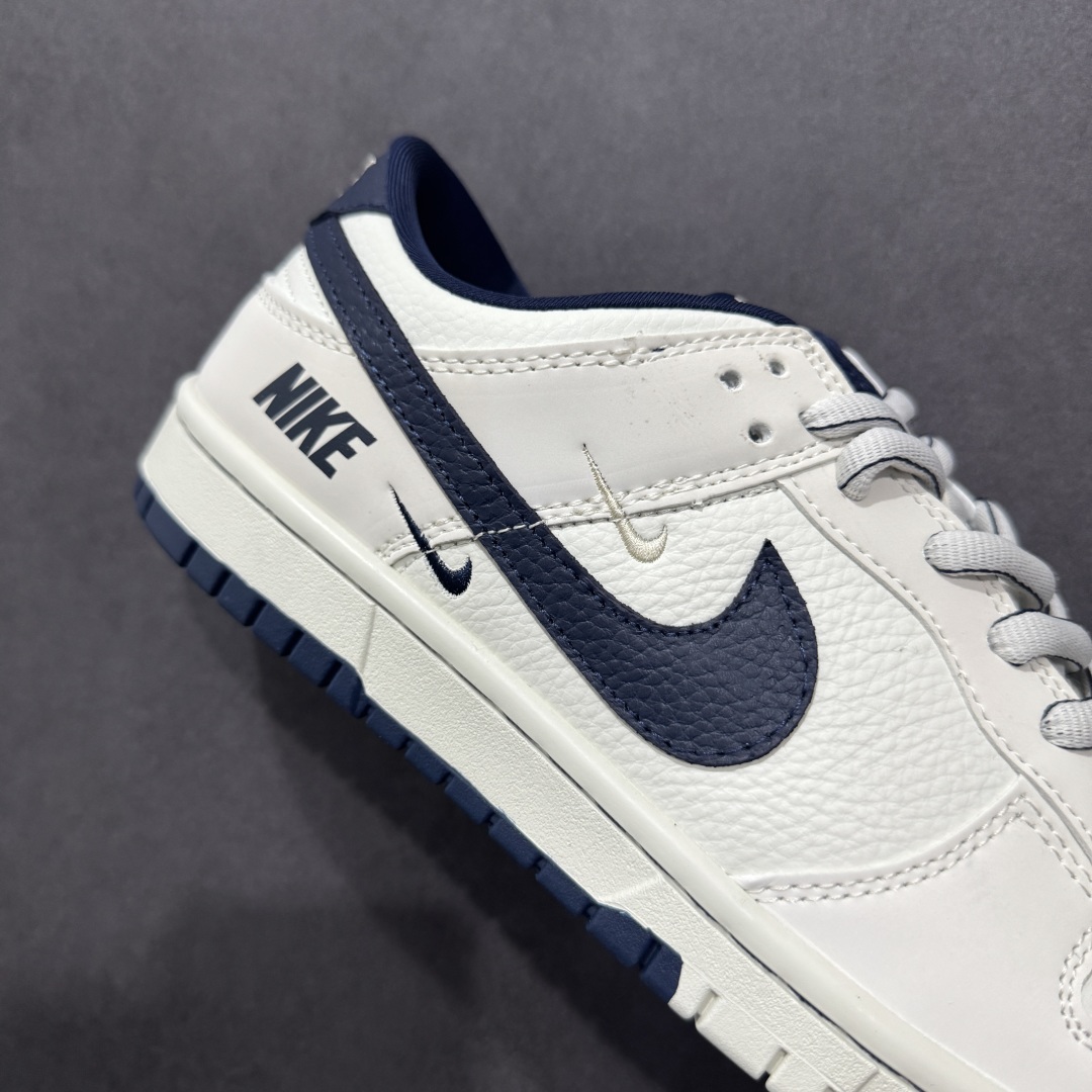 280  【定制版】Nike SB Dunk Low 联名三勾 奶白深蓝 周年高端定制 低帮休闲板鞋 SC9207-402