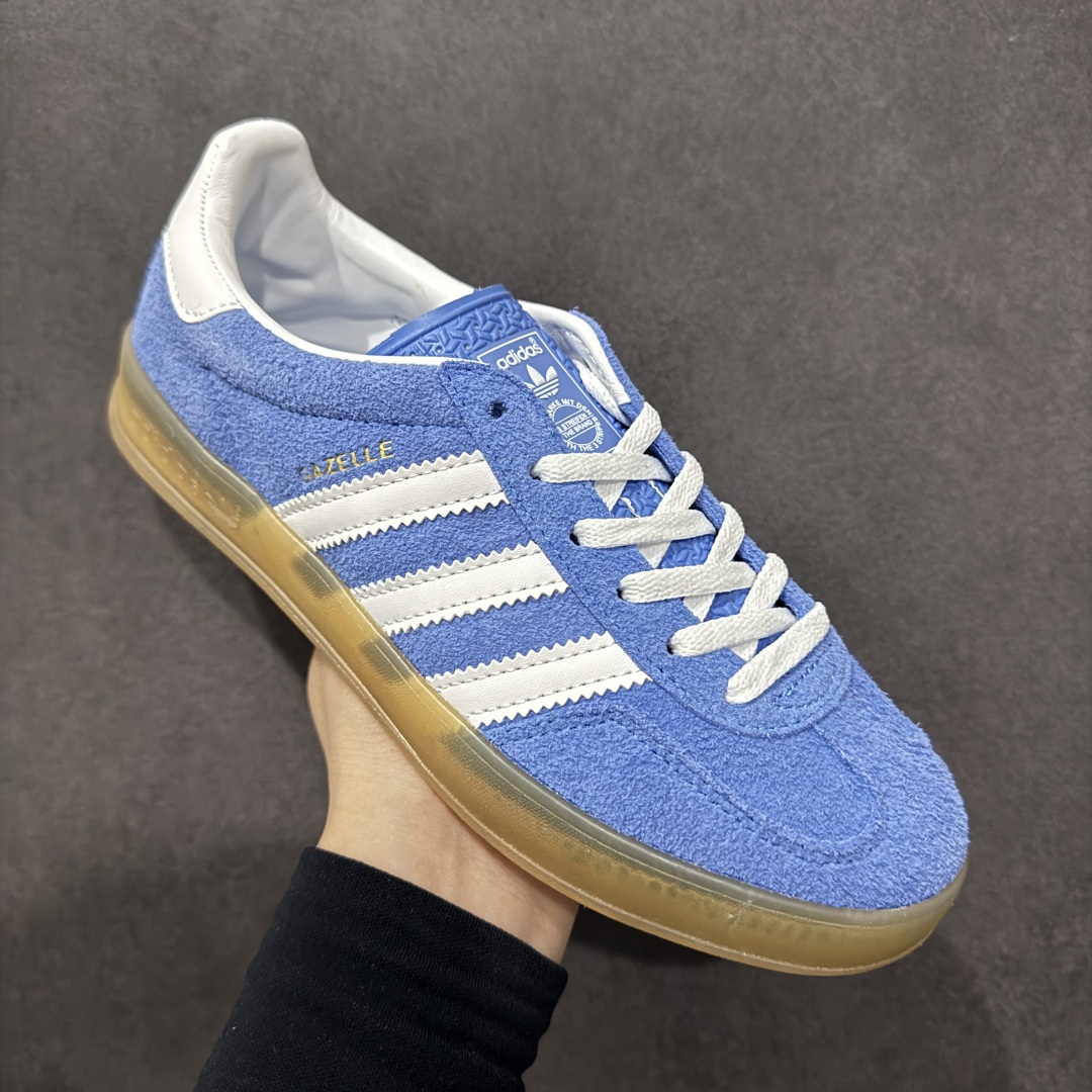 图片[3]-【GQ纯原福利】AD Original Gazelle Indoor 德训二代六色福利供应 之前高价零售特供批次 原厂定制长毛翻毛皮组合环保纤维革鞋面材质 内置环保海玻璃鞋垫 外置RB橡胶大底 产品品控稳定性领先行业 原厂全套原楦原纸板冲刀磨具开发 原厂皮料加持 原厂港宝加持定型后跟 尺码：35.5 36 36.5 37.5 38 38.5 39-选品中心