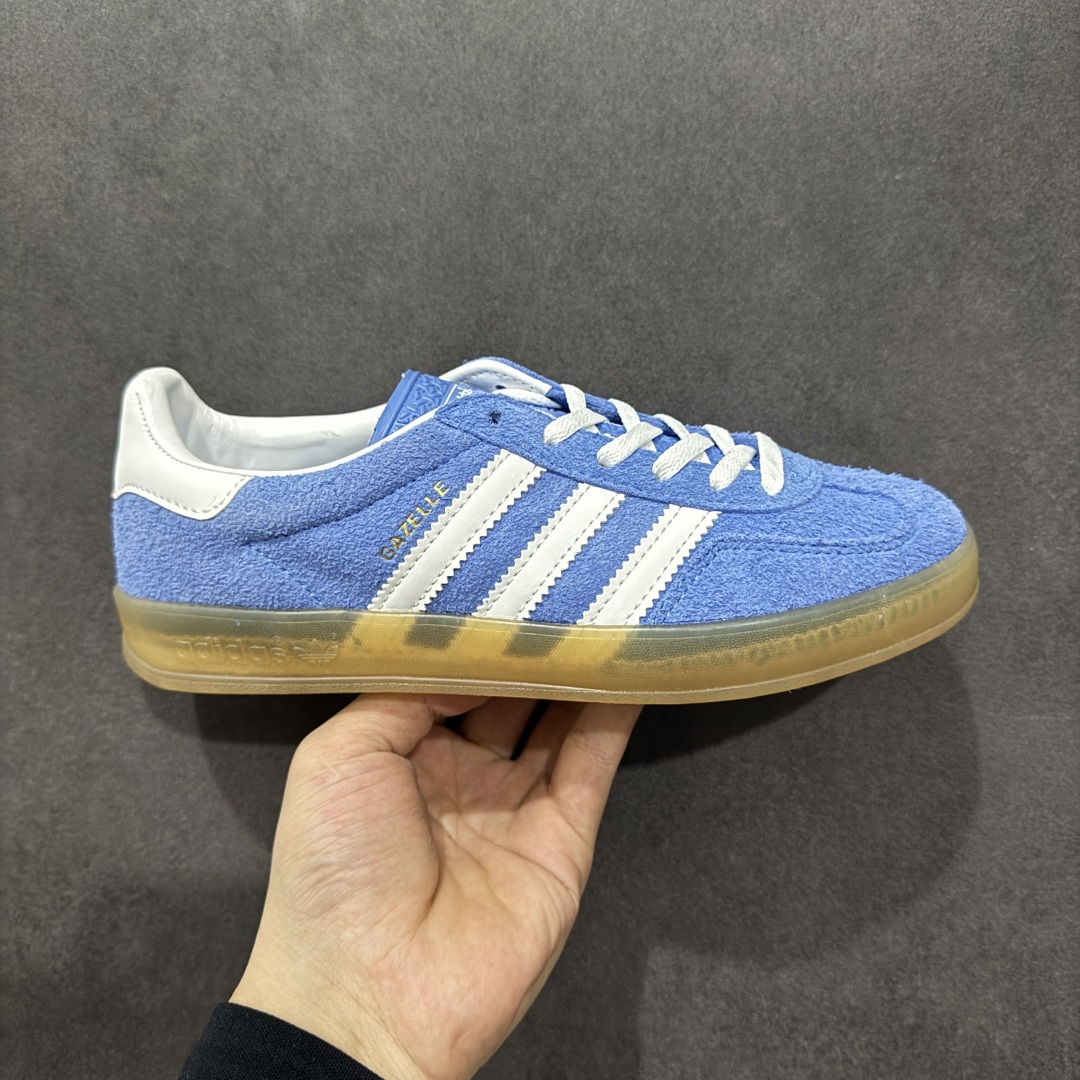 【GQ纯原福利】AD Original Gazelle Indoor 德训二代六色福利供应 之前高价零售特供批次 原厂定制长毛翻毛皮组合环保纤维革鞋面材质 内置环保海玻璃鞋垫 外置RB橡胶大底 产品品控稳定性领先行业 原厂全套原楦原纸板冲刀磨具开发 原厂皮料加持 原厂港宝加持定型后跟 尺码:35.5 36 36.5 37.5 38 38.5 39-选品中心