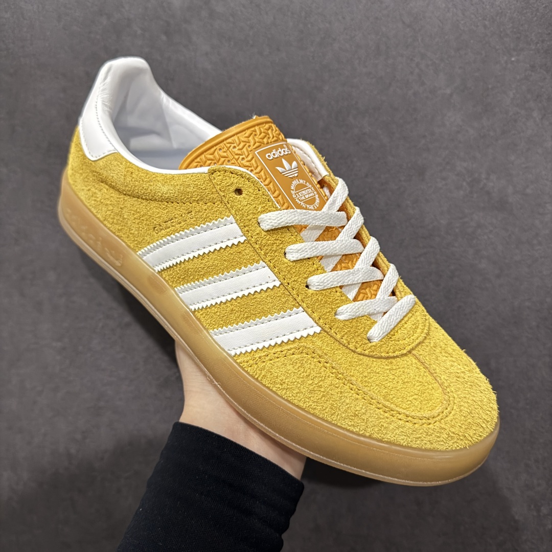 图片[3]-【GQ纯原福利】AD Original Gazelle Indoor 德训二代六色福利供应 之前高价零售特供批次 原厂定制长毛翻毛皮组合环保纤维革鞋面材质 内置环保海玻璃鞋垫 外置RB橡胶大底 产品品控稳定性领先行业 原厂全套原楦原纸板冲刀磨具开发 原厂皮料加持 原厂港宝加持定型后跟 尺码：35.5 36 36.5 37.5 38 38.5 39 40-选品中心